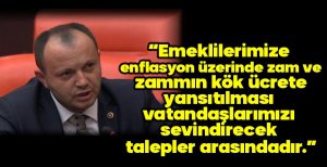 AKGÜL TBMM GENEL KURULUNDA TALEPLERİNİ İLETTİ 