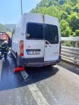 BOLU DAĞI'NDA MİNİBÜS ALEV ALEV YANDI