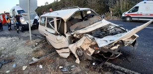 BOLU- MUDURNU YOLUNDA FECİ KAZA: 1 ÖLÜ, 1 YARALI