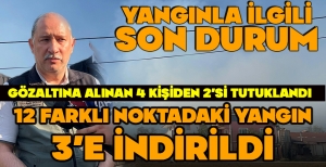 BOLU'DAKİ ORMAN YANGININDA 12 FARKLI NOKTADAKİ YANGIN 3'E İNDİRİLDİ... 