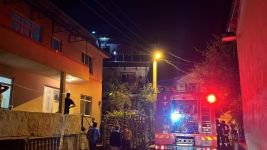 BOLU'DA 3 KATLI EVDE YANGIN PANİĞİ