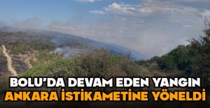 BOLU'DA DEVAM EDEN YANGIN ANKARA İSTİKAMETİNE YÖNELDİ