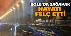 BOLU'DA SAĞANAK HAYATI  FELÇ ETTİ