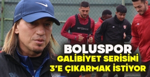 BOLUSPOR GALİBİYET SERİSİNİ 3'E ÇIKARMAK İSTİYOR