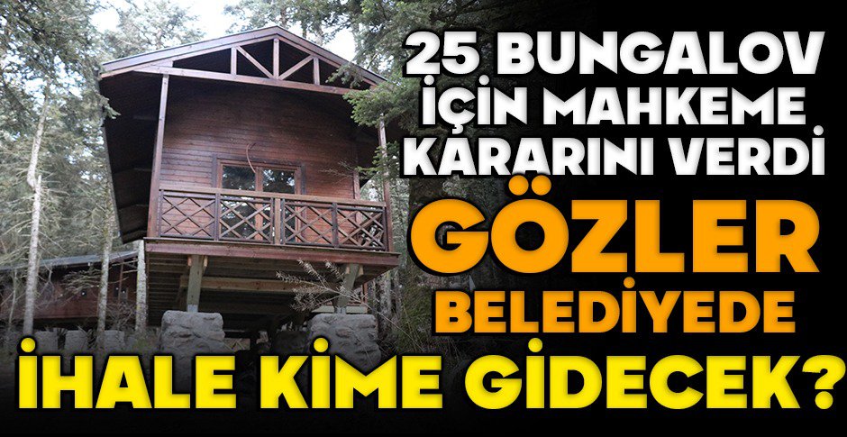 BOLU’NUN İNCİSİ GÖLCÜK’TE 25 BUNGALOVA ONAY ÇIKTI… GÖZLER BELEDİYEDE
