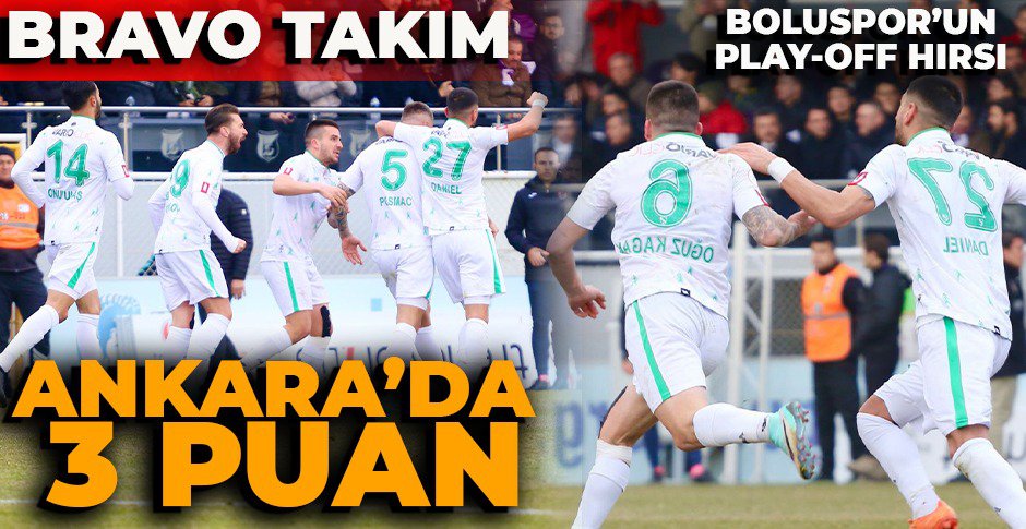 BOLUSPOR ŞAHA KALKTI