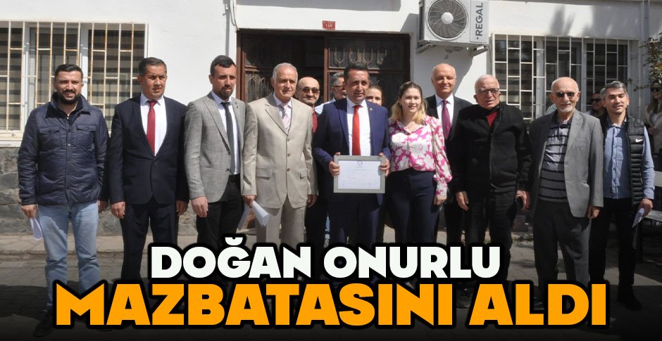 DOĞAN ONURLU MAZBATASINI ALDI