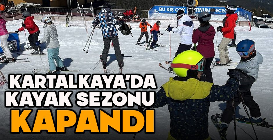 KARTALKAYA'DA KAYAK SEZONU KAPANDI