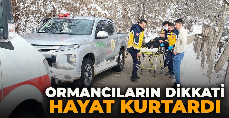 ORMANCILARIN DİKKATİ HAYAT KURTARDI