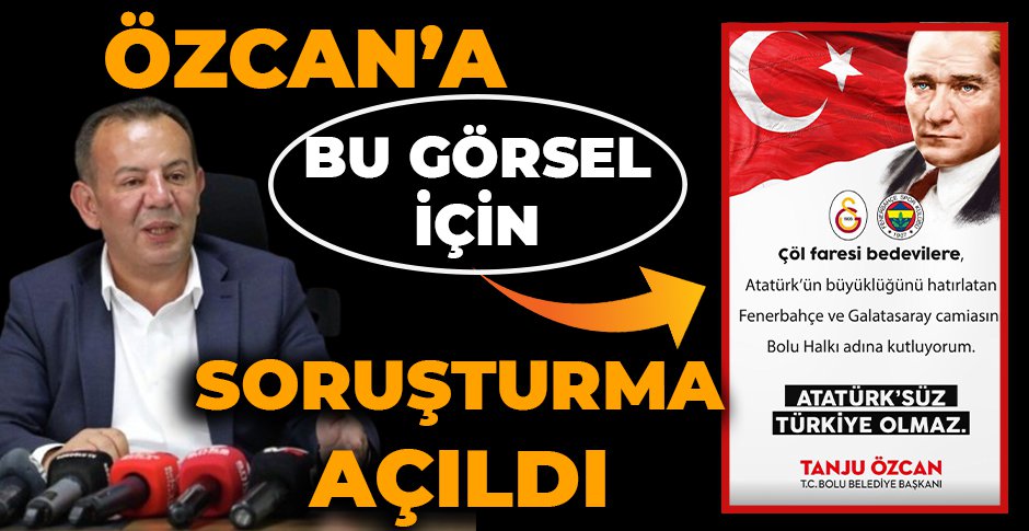 ÖZCAN'A BU GÖRSEL İÇİN SORUŞTURMA AÇILDI