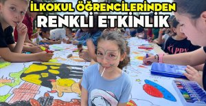 İLKOKUL ÖĞRENCİLERİNDEN RENKLİ ETKİNLİK