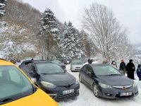 KAR YAĞDI, TATİLCİLER ABANT'A  AKIN ETTİ