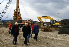 KÖPRÜ YAPIMINDA ÇALIŞMALAR BÜYÜK ÖLÇÜDE TAMAMLANDI