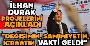 MHP BOLU BELEDİYE BAŞKAN ADAYI İLHAN DURAK PROJELERİNİ AÇIKLADI   “DEĞİŞİMİN, SAMİMİYETİN, İCRAATİN, VAKTİ GELDİ” 