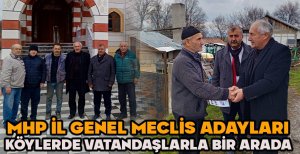 MHP İL GENEL MECLİS ADAYLARI KÖYLERDE VATANDAŞLARLA BİR ARADA 