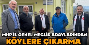 MHP İL GENEL MECLİS ADAYLARINDAN KÖYLERE ÇIKARMA  