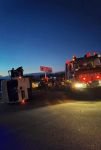 MİNİBÜS İLE OTOMOBİL ÇARPIŞTI: ARAÇTA SIKIŞAN SÜRÜCÜ YARALANDI
