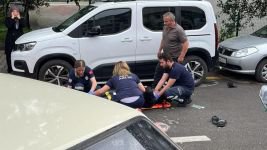 OTOMOBİLLE MOTOSİKLET ÇARPIŞTI: “BİLE BİLE VURDUN