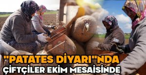 "PATATES DİYARI"NDA ÇİFTÇİLER EKİM MESAİSİNDE   