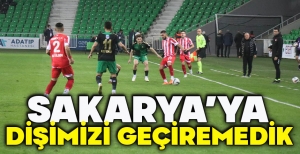 SAKARYA'YA  DİŞİMİZİ GEÇİREMEDİK