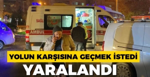 YAYA GEÇİDİNDE HAFİF TİCARİ ARAÇ ÇARPTI….