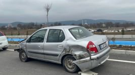 YENİ ÇEVRE YOLUNDA OTOMOBİL İLE TIR ÇARPIŞTI 