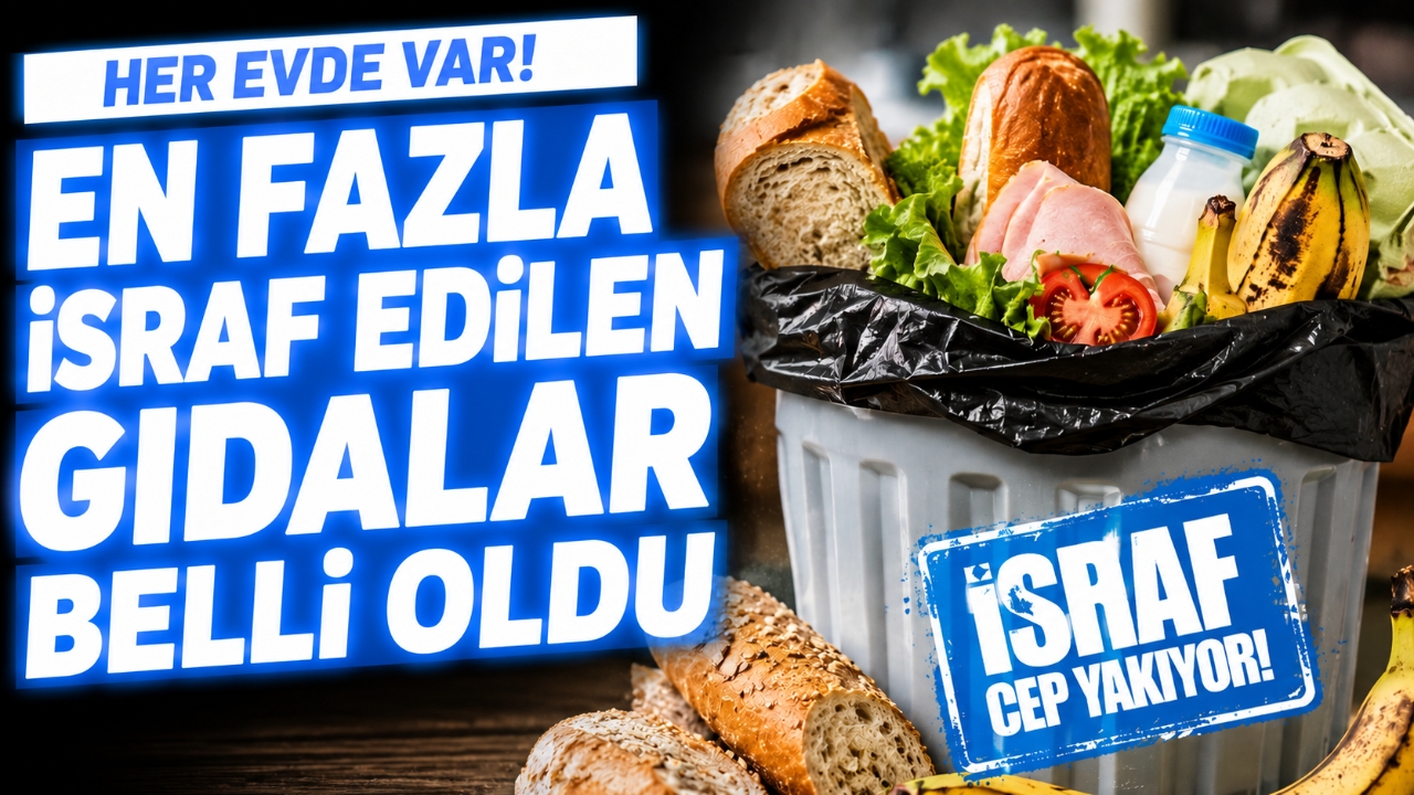 HER EVDE VAR! EN FAZLA İSRAF EDİLEN GIDALAR BELLİ OLDU