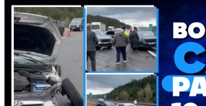 BOLU'DA 10 ARAÇ BİRBİRİNE GİRDİ... 