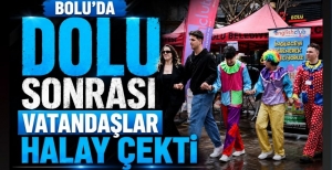 BOLU'DA DOLU SONRASI VATANDAŞLAR HALAY ÇEKTİ