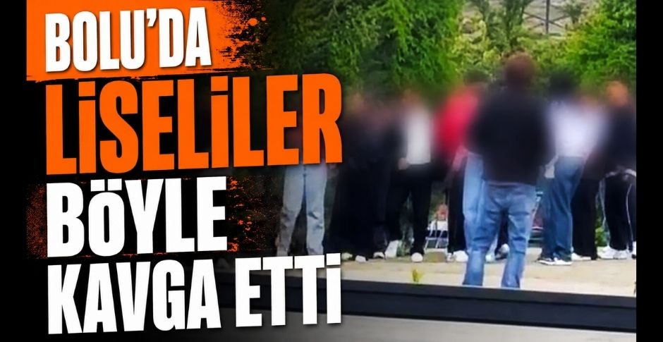 BOLU’DA DEHŞETE DÜŞÜREN GÖRÜNTÜLER! LİSELİ KIZLAR TEKME TOKAT BİRBİRİNE GİRDİ