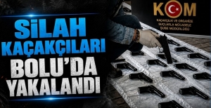 SİLAH KAÇAKÇILARI BOLU'DA YAKALANDI 
